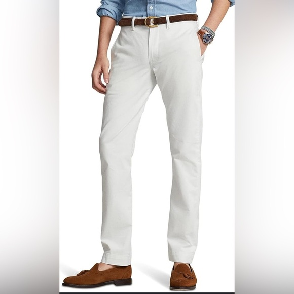 Ralph Lauren White Chinos Classic Style - Picture 1 of 10